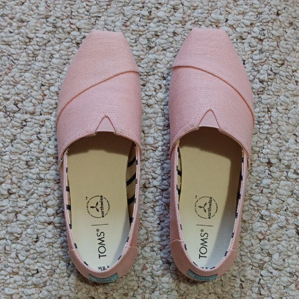 TOMS Women's Pink Slip-On Shoes